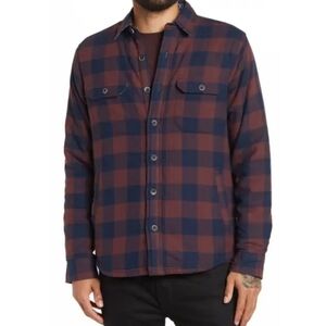 Men's Tailor Vintage Blue and Rasberry Lined BUFFALO JACKET